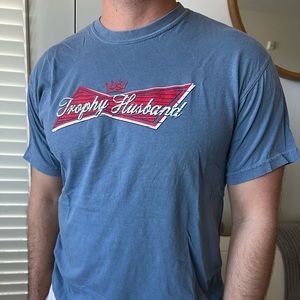 SOLD** Trophy Husband Tshirt “Budweiser” Logo